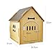 Wooden Pet House Dog Kennel Wooden with Removable Roof Ventilation Dog Crate Cat Bed for Hamster Small Medium Dogs Playing, 39.5cmx51cmx52cm