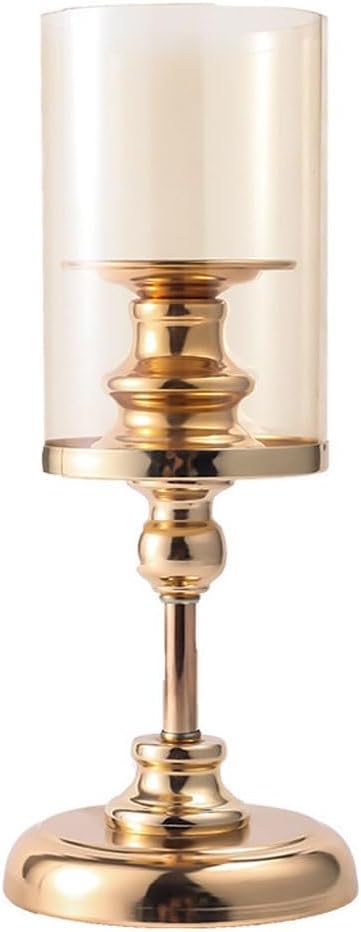 European Style Retro Candle Holder, Household Glass Candle Holder, electroplated Incense Candle Base