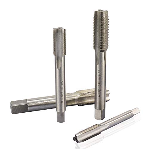 Zestaw gwintowników i narzynek do gwintów prawoskrętnych, metryczne narzędzie do gwintowania maszynowego HSS, 2 szt. M12x1,25