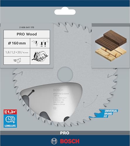 Lame de scie circulaire Optiline Wood 160 x 2016 x 1 8 mm 12 1pc - vue 4