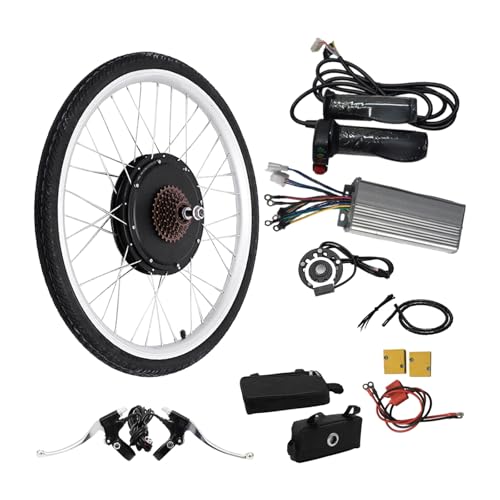 Mqwdxzfes 26 Zoll 48V 1000W Hinterrad E-Bike Umrüstset, Hinterradantrieb Brushless Motor mit Geschwindigkeitsregelung & Pedalassistent, Fahrrad Motor für 26 Zoll Fahrräder/Snowbikes, 55km/h