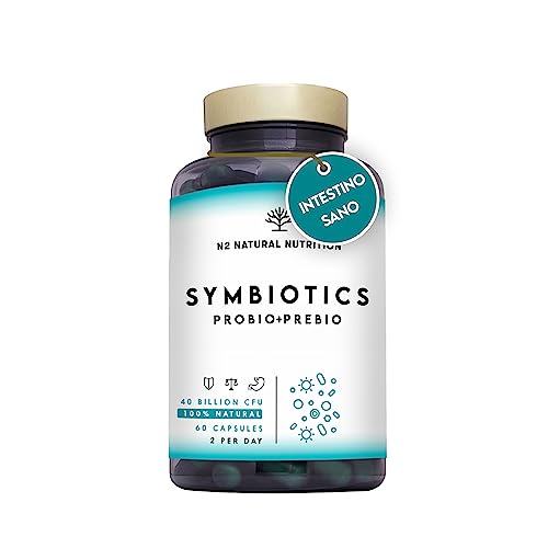 Probioticos y Prebioticos Intestinales. 60 cápsulas 40 Billones de Bacterias Probióticas....