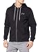 Under Armour Men's Rival Fitted Full Zip, Black/Black, Medium