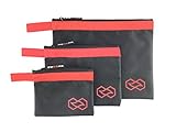 Zippered Tool Pouches Set Made of Waterproof Ballistic Nylon with Reinforced Seams and Hanging Loops...