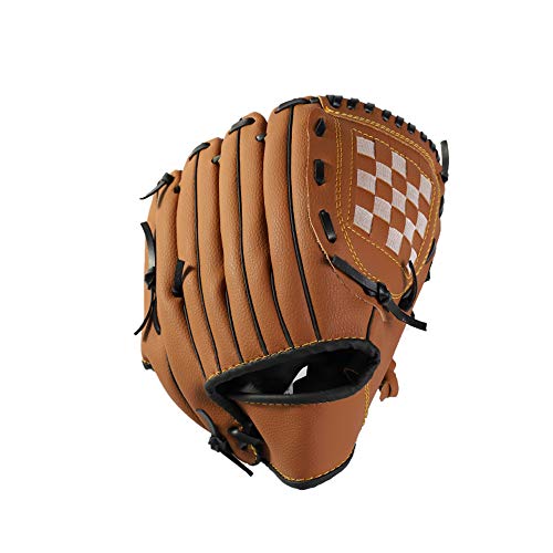 Bijun Baseball Glove, Softball Gloves, Teeball Mitt Left Hand Glove, Right Hand Throw, Fit For Adult/Youth/Kids/Children's Beginner Or Infielder (9.5, Yellow) #TOP2