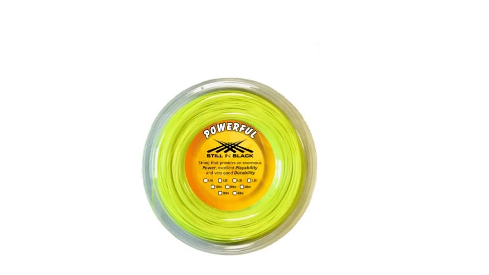 Cordage tennis puissant 1,25 mm jaune fluo bobine 120m adulte unisexe