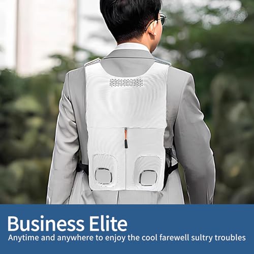 Rechargeable Air Conditioned Jacket, Semiconductor Cooling Jackets for Men, Ice Pack Vest with Adjustable Chest Strap, Cooling Vest for Hot Weather, Out Work/Travel/Outdoor/Sport2