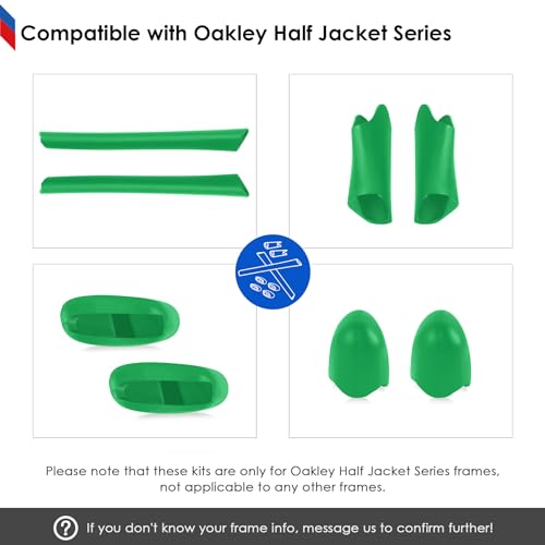 Image of BLAZERBUCK Replacement Sock Kits Earsocks & Nosepieces for Oakley Half Jacket XLJ Sunglass