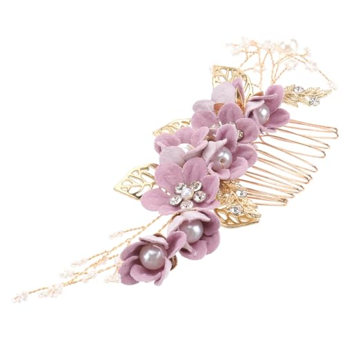 GARIOUANS Peigne pour Mariée en Alliage Pourpre Cristaux Délicats, Accessoire de Coiffure Unique et Décoration de Cheveux pour Mariage ou Fiançailles