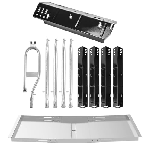 Image of SafBbcue DGH474CRP Heat Plate and Grease Tray for Dyna Glo Grill Replacement Parts 5 Burner DGH474CRP DGH474CRP-D DGH483CRP DGH483CRP-D DGH485CRP DGH485CRP-D