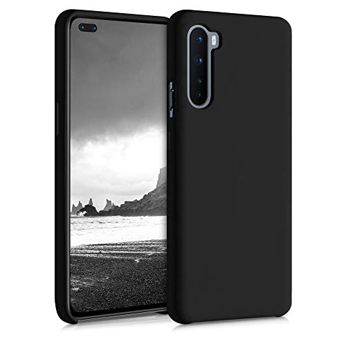 kwmobile Carcasa Compatible con OnePlus Nord Funda - Case TPU y Silicona antigolpes - Apto Carga inalámbrica - Negro