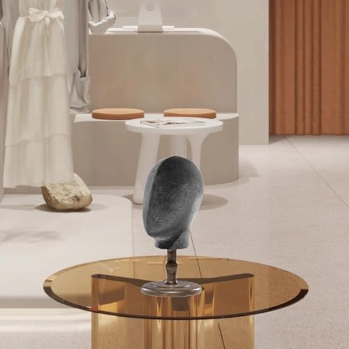 harayaa Cabeça de manequim modelo de cabeça de manequim multiuso display profissional estilo chapéu