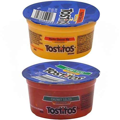 Tribeca Curations | Dip Combo | Pack of 24 | Cheese & Salsa