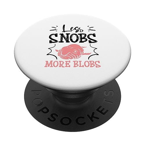Blob Fish Blobfish PopSockets Swappable PopGrip, Black