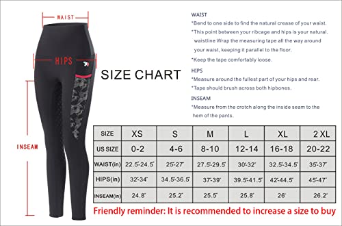 Makyeame Women'S Horse Riding Pants Full Seat Silicone Grip Riding Training Tights Equestrian Breeches With Size Pockets Coffee Plaid Xs thumb #6