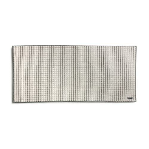 möve Eden Badteppich mit Kästchenstruktur 60 x 130 cm aus 100% Baumwolle,...