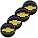 HBTTFR 4 Piezas, 56 mm, 3D Pegatinas para Tapas de Cubo de Rueda de Coche, a Prueba de Polvo, tapacubos, Llantas centrales, Emblema, Insignia, Tapa de Cubo, Pegatina para Chevrolet Camaro