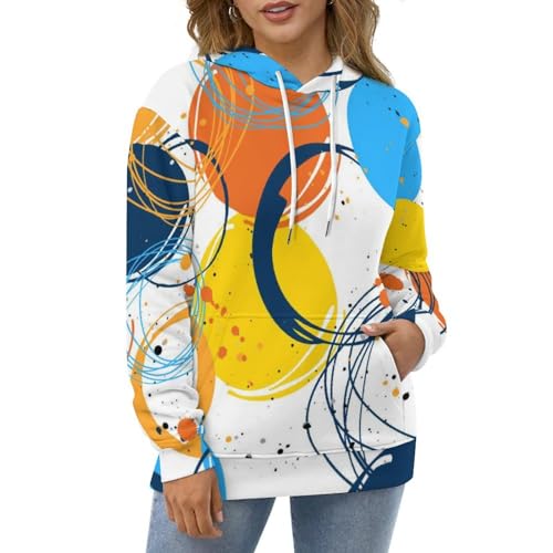Sweats à Capuche UMENG Pull Couleur Manche Longue Idéal pour Sorties Urbaines - 5