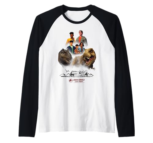 T-Rex Raglan Jurassic World t-shirt Chaos Theory Nublar 5 vêtement dinosaure