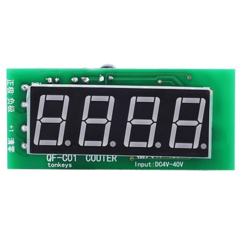 Compteur numérique industriel QF-C04 DC4-40V écran LED rouge compatible capteur NPN
