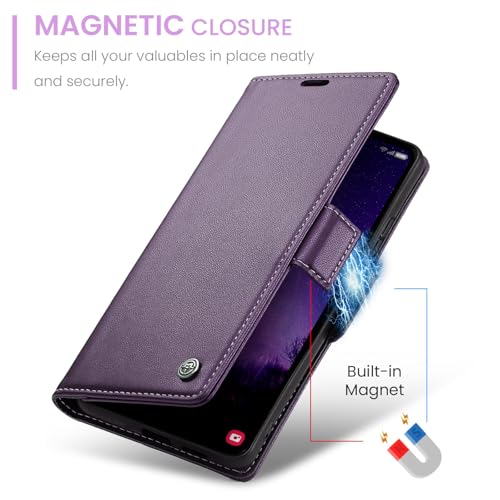 Coque Samsung S25 violette idéale pour voyager léger avec cartes