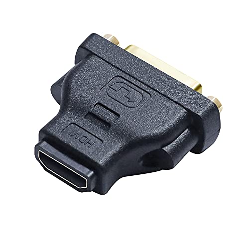 Dtech Dvi Female To Hdmi Female Adapter, Hdmi To Dvi-I Converter Bi-Directional 24+5 Port 4K 1080P Video For Computer Monitor Pc Tv Box Home Cinema Display #TOP5