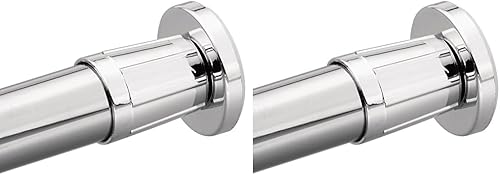 Moen 52-F Commercial Donner - Juego de bridas de barra de ducha ajustable, tamaño pequeño, cromado (paquete de 2)