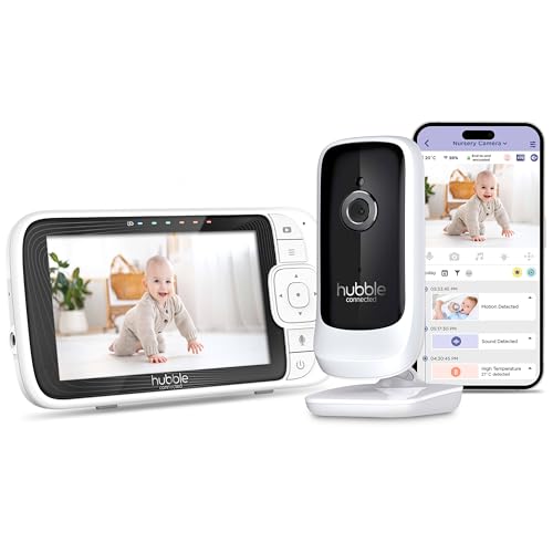 Image of Hubble Nursery Pal Connect 5.0 Smart Baby Monitor, Designed for parents, Powered by the HubbleClub app, ATL1430196