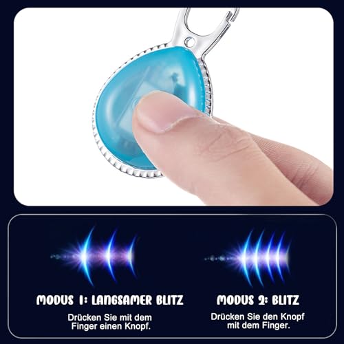 HOSPAOP LED Leuchtanhänger für Hunde, 3 Stück USB Wiederaufladbare Sicherheitslicht Hundelicht mit 3 Leuchtmodi, Blinklicht für Hundehalsband, Kinder Schulranzen, Katzen, Jogger