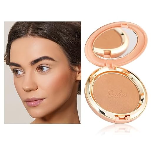 Oulac Lumineux Bronzer Poudre Visage Maquillage - Bronzante Naturel SunKissed Look, Hautement Pigmenté, Éclat Longue Tenue, Facile à mélanger, Vegan & Cruelty-Free B01