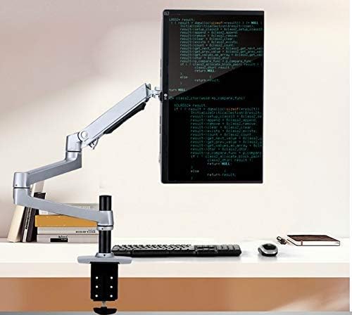 XSJ8013C Aluminum Alloy Ultra Long Arm LED LCD Monitor Holder Table Clamping Full Motion Monitor Mount Support (Black)