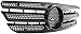 Evan Fischer Grille Assembly Compatible with 1998-2003 Mercedes Benz ML320, Fits 2003-2005 Mercedes Benz ML350, Fits 1999-2001 Mercedes Benz ML430 Black Shell and Insert MB1200139