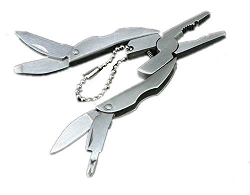 Wehous 6 in 1 Mini Multifunction Stainless Steel Hammer Wrench Pliers Saw Blade Knife Tools Set - Thumbnail 2