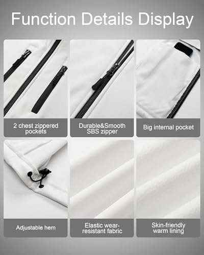 Image of CREATMO US Men's Casual Lightweight Warm Thin Outerwear Vest Windbreaker Sleeveless Jacket With Removable Hood