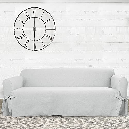Surefit SF48446 Farmhouse Basketweave One Piece Slipcover thumb #2
