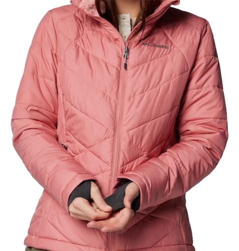 Image of Columbia Women's Omni-Heat Reflective Heavenly Hooded Hiking & Trekking Down Standard Length Jacket