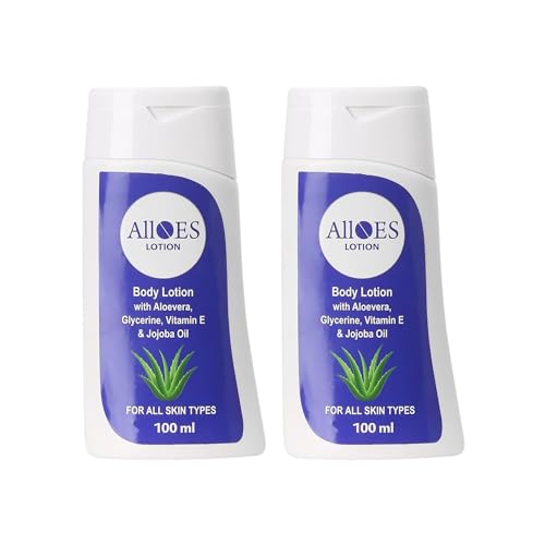 Image of BODY & WELLNESS Body Lotion with Aloe Vera, Glycerin, Vitamin E & Jojoba Oil | Deep Hydration & Moisturizing Care | Improves Skin Texture | Nourishes & Soothes Dry Skin | Daily Use Lotion - 100ml (2, 100ml)