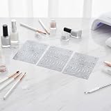 Rainway 3 sztuki naklejek na paznokcie 5D, srebrne, francuskie naklejki na paznokcie z kryształowymi liniami – samoprzylepne naklejki 5D relief dla kobiet, akcesoria do manicure w stylu Ins Style