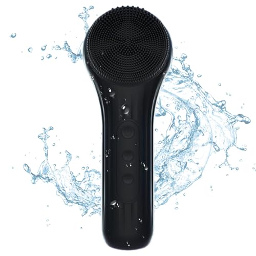 Cepillo de limpieza facial, Exfoliante facial de silicona - Exfoliante facial de silicona eléctrico recargable, Cepillo de limpieza facial eléctrico, Limpiador de cepillos para
