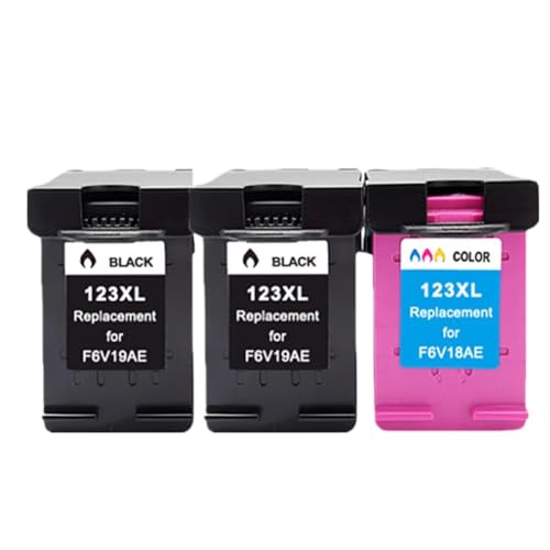 Cartouche d'encre 123XL compatible HP Deskjet 3630 2130, lot de 3 haute capacité