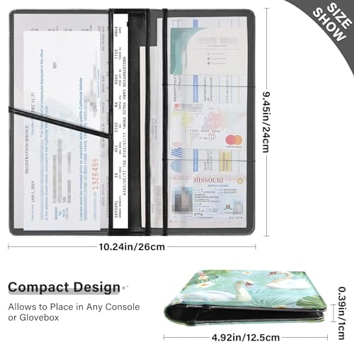 Organizador para auto de cuero miniatura 3