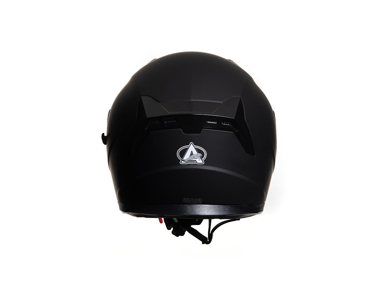 Casco Moto e Scooter Demi Jet OMOLOGATO ECE 22-06 DOPPIA VISIERA NERO OPACO