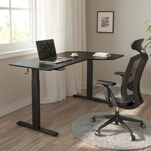 Mesa de pé com Estrutura de Escrivaninha com Motor Duplo e Altura Ajustável, Mesa de pé Motorizada,