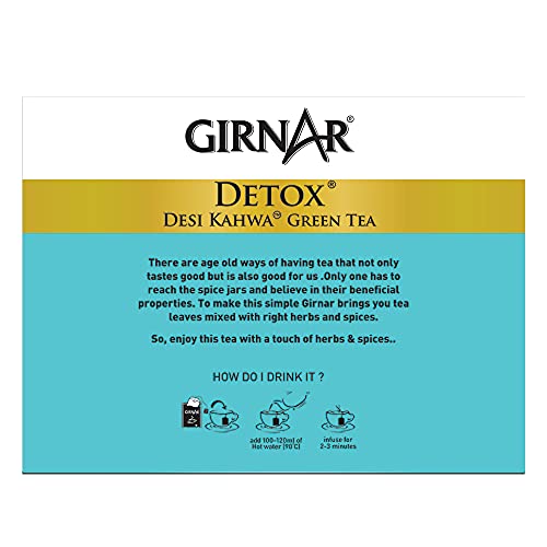 Girnar Food & Beverages Pvt. Ltd. Detox Green Tea (Desi Kahwa) (100 Tea
