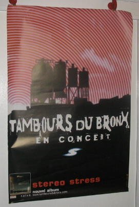Tambours Du Bronx Affiche Originale de 2003 au Format Carré 98X98Cm pour Collectionneur