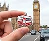 London Red Bus Tourist Souvenir England UK Metal Enamel Pin Badge Lapel – British Double Decker Collector Brooch 2.8 x 3 cm #2