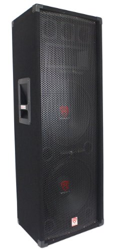 Rockville RSG12.2 Dual 12" Passive DJ/Pro Audio PA Speaker, 2000W Peak/1000W RMS, 3-Way 8-Ohm, MDF Enclosure, Steel Grille, for DJs, Bands & Live Events, 2-Piece
