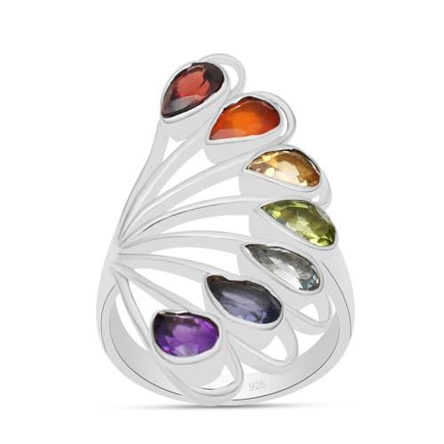 Bague chakra en argent 925 anti-stress pour retrouver l'équilibre énergétique