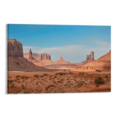 絵画 アメリカ西部のロッキー砂漠インテリア 絵画 美しい自然の風景アートパネル 壁の絵 ポスター 壁掛け ソファの背景絵画 玄関 壁飾り 絵画 木枠付きの完成品 75x115cm