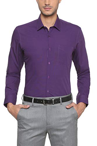 Image of Peter England Men's Solid Regular Fit Formal Shirt